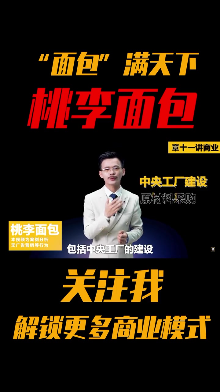 第3集|深度剖析 桃李面包 10年时间做到估值400亿的底层逻辑和 商业模式。商业思维 章