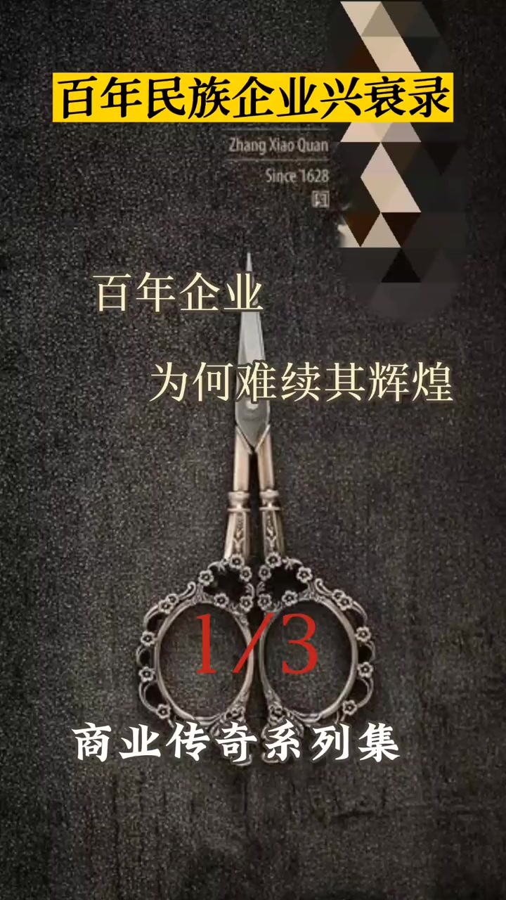 第4集|百年品牌如何再续其辉煌?民族企业 张小泉 张小泉菜刀 张小泉的剪子 商业思维