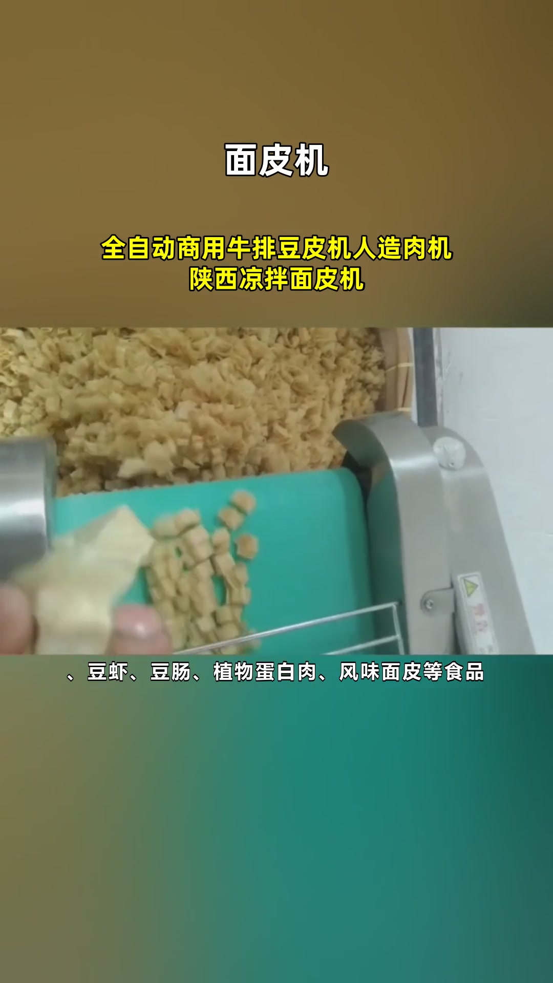 全自动商用牛排豆皮机人造肉机 陕西凉拌面皮机