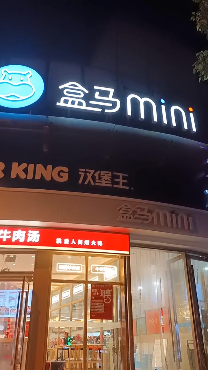 为什么奉贤2家都是盒马mini 为什么没有plus 啥意思?随拍