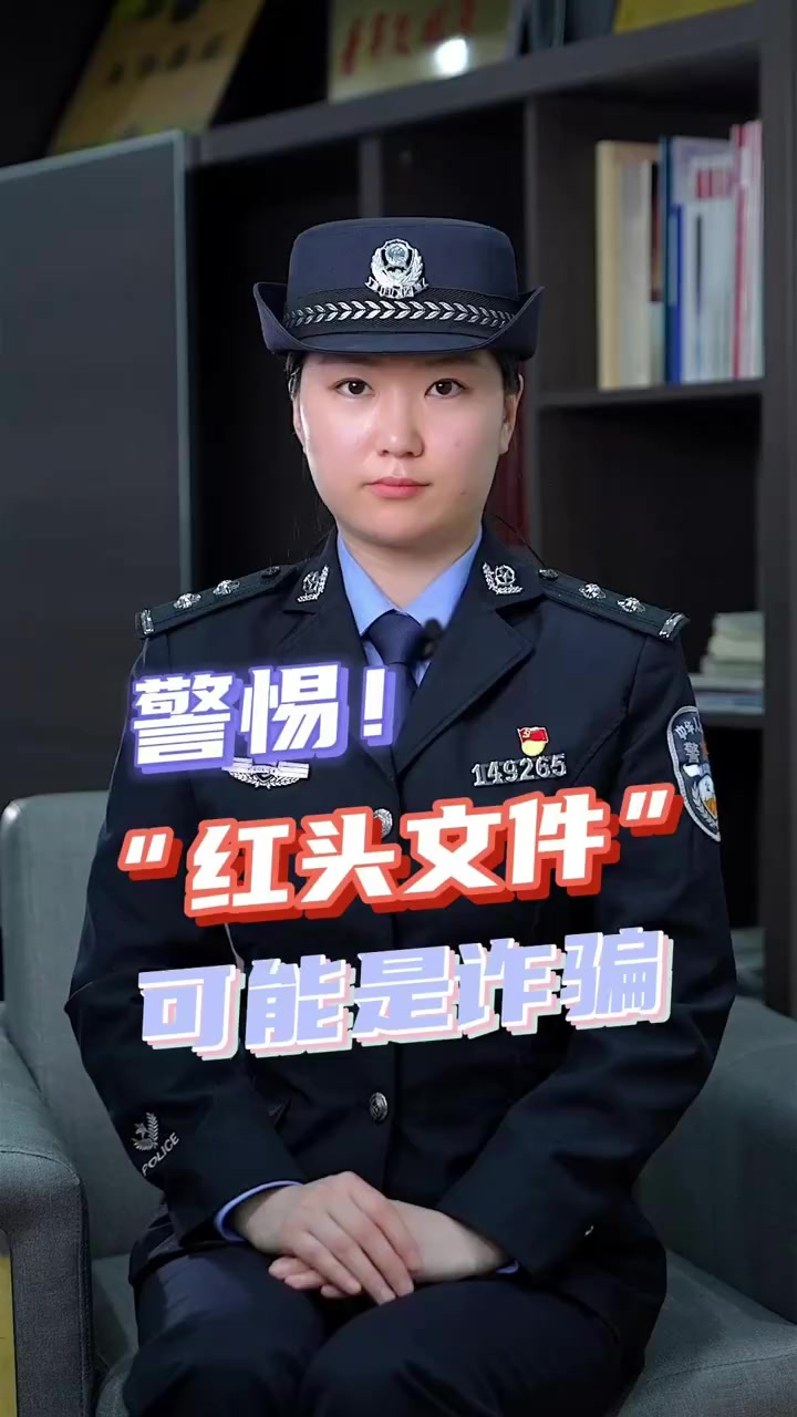 警惕!“红头文件”可能是诈骗