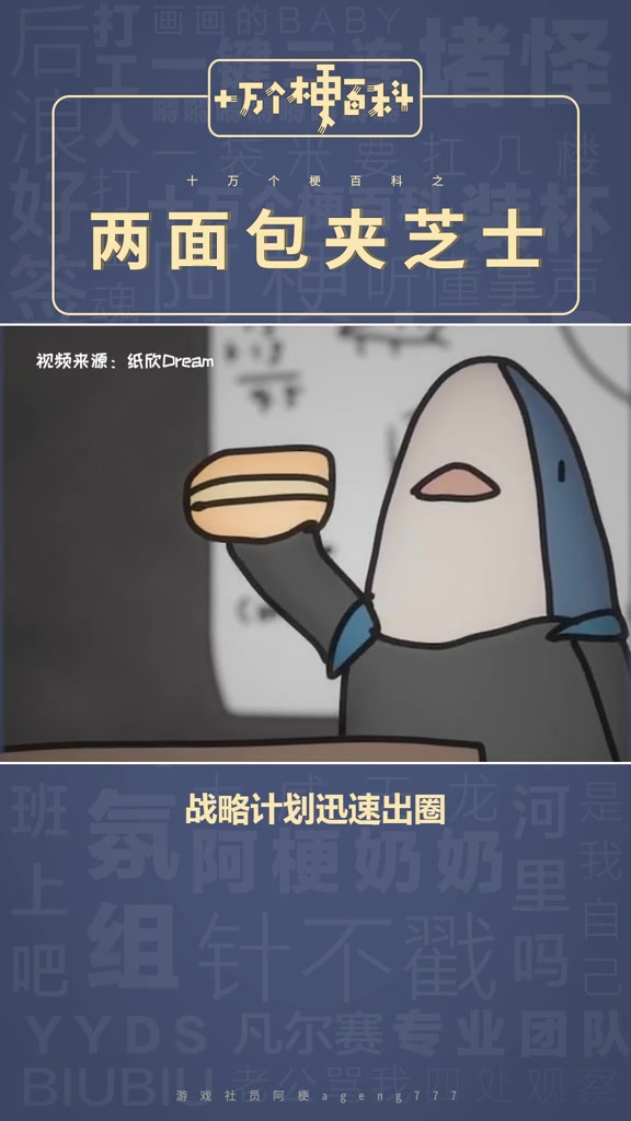 十万个梗百科:两面包夹芝士