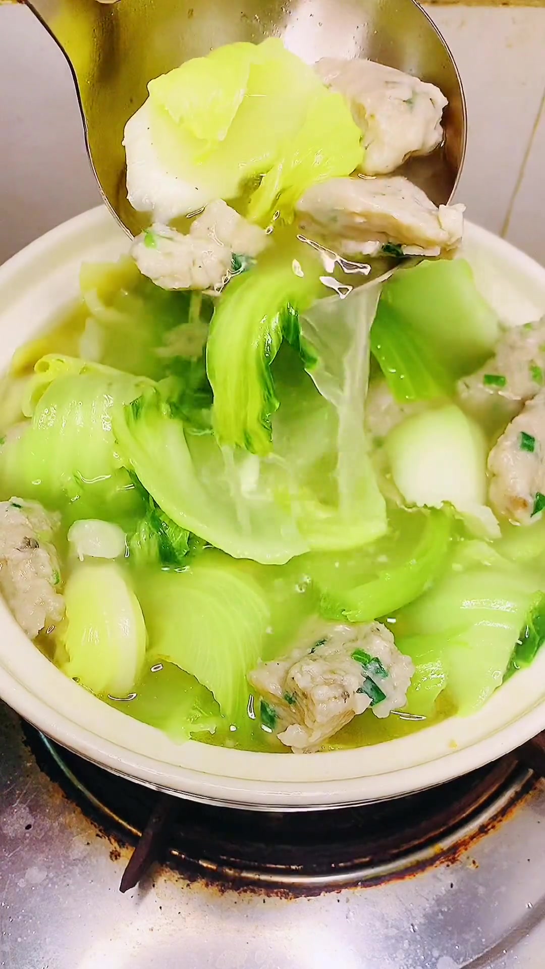 这个季节肯定要来一碗芥菜番薯汤,清甜可口 煲汤 广东汤