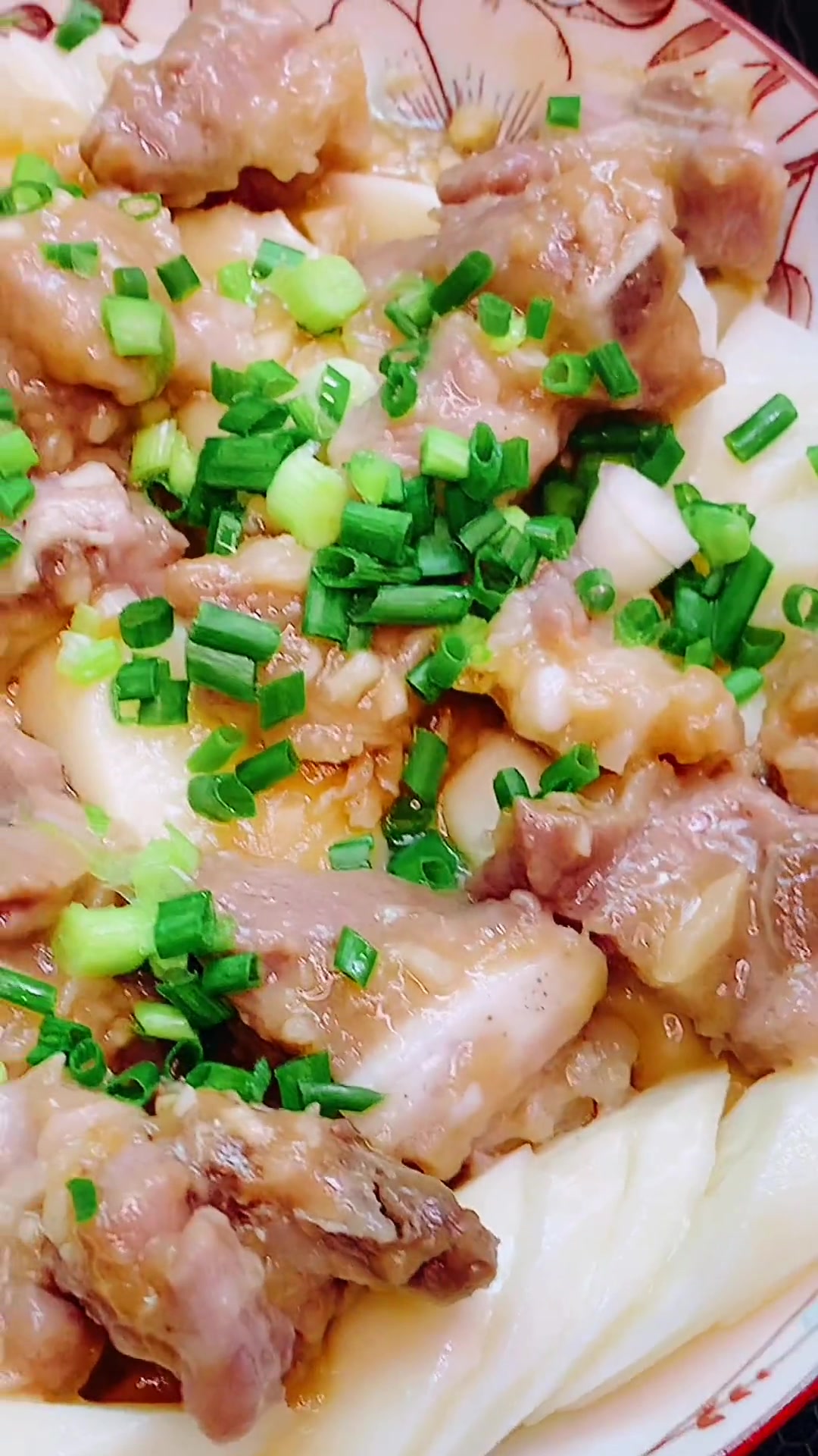 淮山蒸排骨,这个做法妈妈一大碟都不够吃,鲜嫩多汁的排骨配上淮山,营养又好吃 家常菜 粤菜