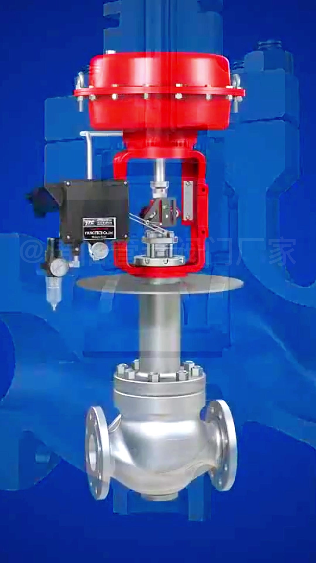 气动套筒调节阀高压耐磨流量蒸汽导热油A105锻钢 铸钢低温小流量