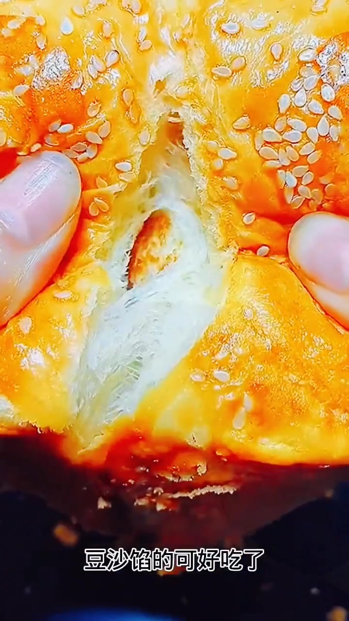 豆沙手撕面包自己做起来