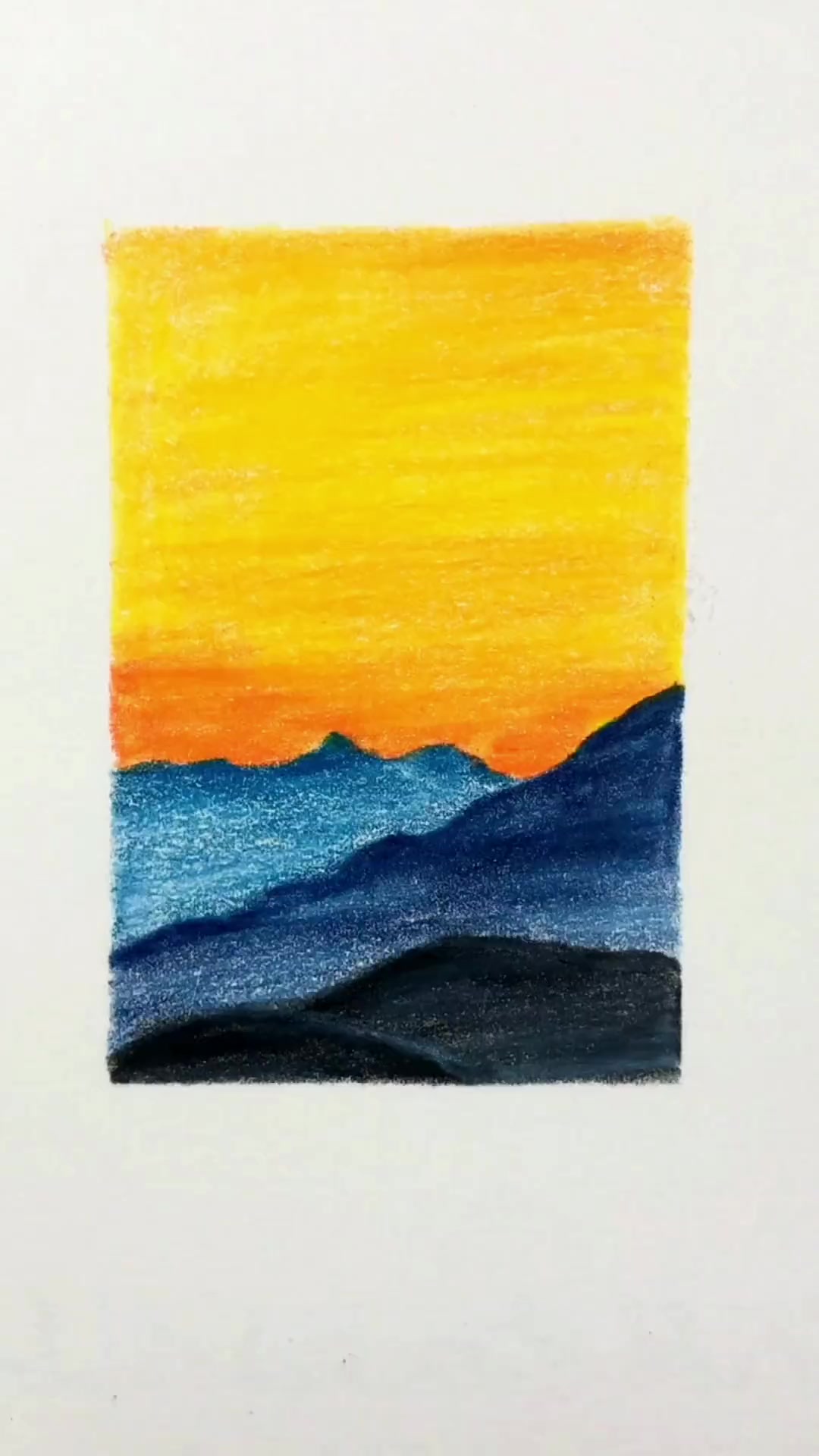 第12集|今天这样好看又简单的风景,你们学会了吗?画画 风景画 彩铅