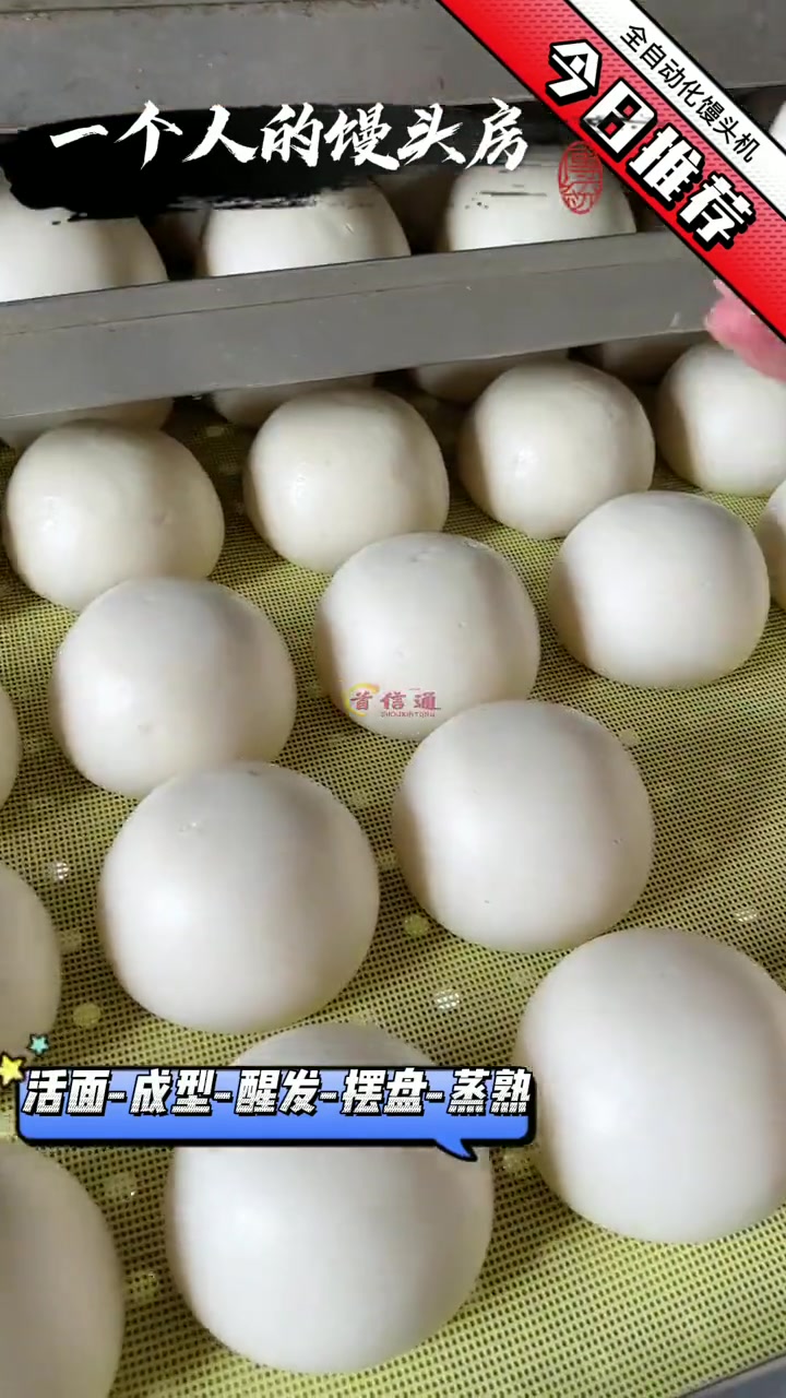 馒头房老师傅都这样做馒头,替代人工效率高,也不用担心劳累过度 馒头房设备 馒头机 全自动馒
