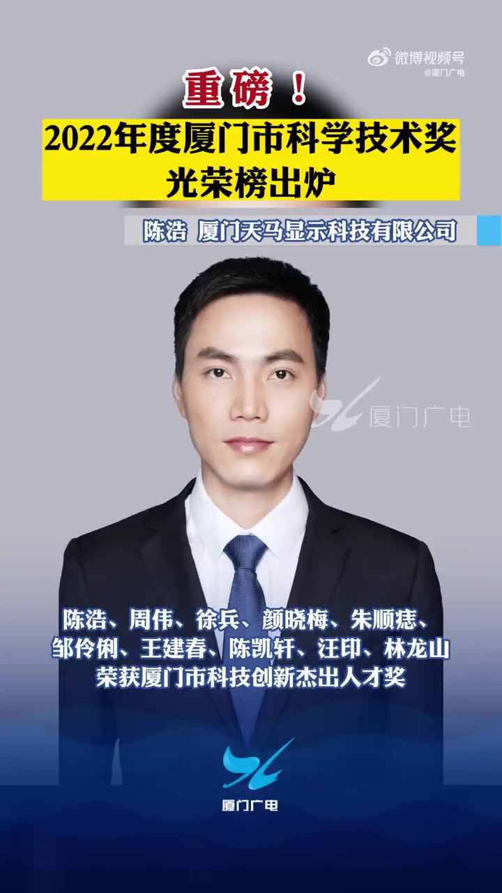 「重磅!2022年度厦门市科学技术奖光荣榜出炉!」今天,厦门市科技创新大会在厦门国际会议中