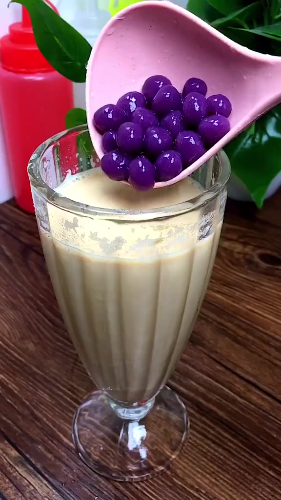 紫薯珍珠奶茶的做法,简单实用 简单实用