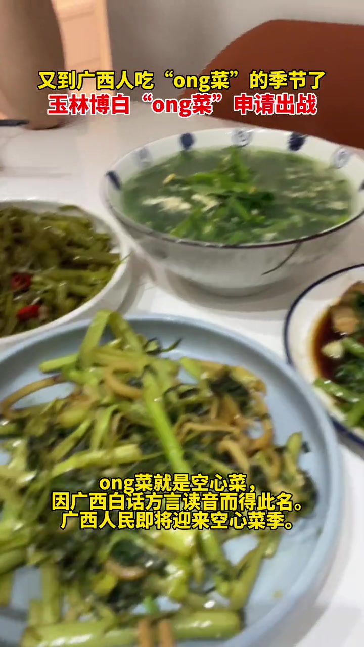 又到广西人吃ong菜的季节了,玉林博白ong菜申请出战 玉林 广西人吃的ong菜到底是啥 