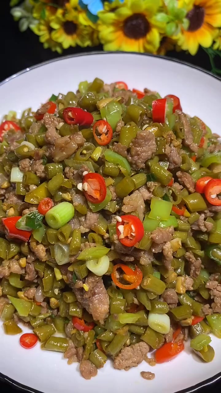 肉末酸豆角
