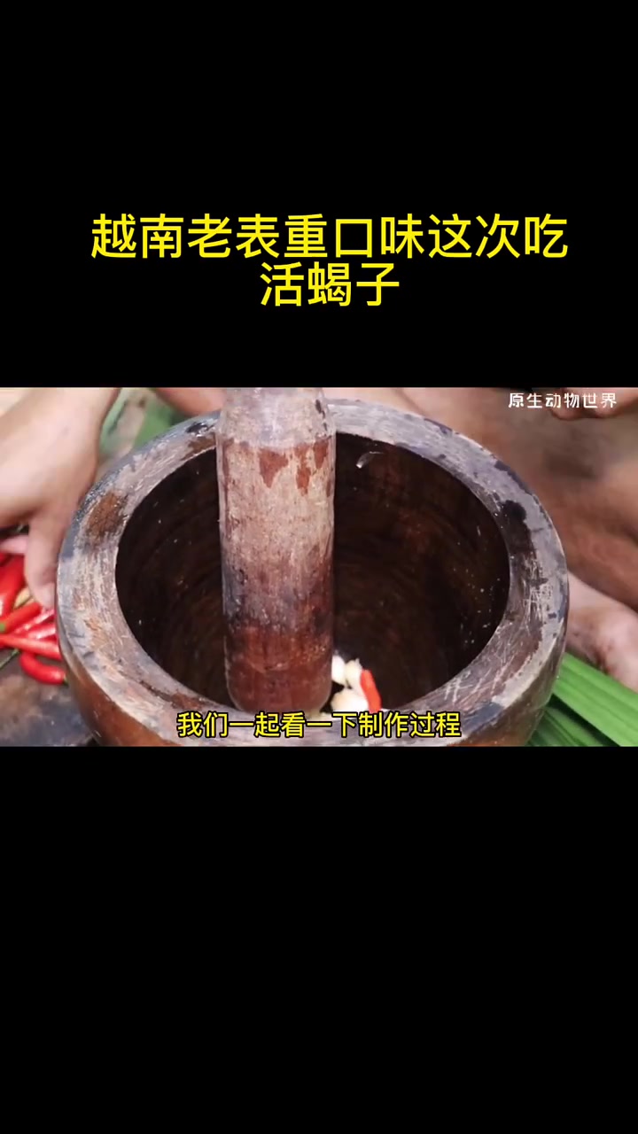 越南老表重口味吃活蝎子