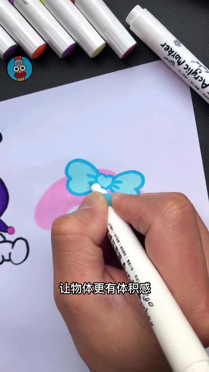 请!创作灵感 三丽鸥 丙烯马克笔 简笔画教程 想画就画