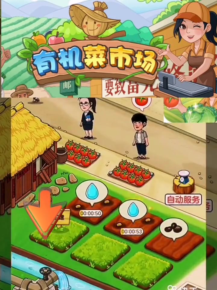 有机菜市场 休闲小游戏 祝大家日进斗金 宅家游戏 休闲娱乐来一下 新版本上线有机菜市场,上