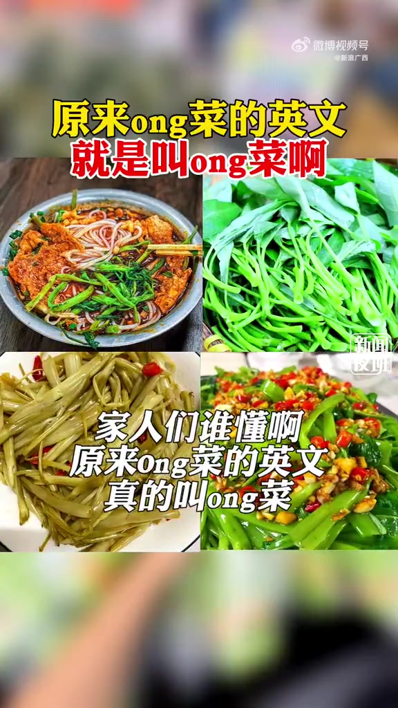 生活服务「广西人最爱ong菜季已经到来!你知道吗?广西空心菜英文名就叫ong菜「并不简单」