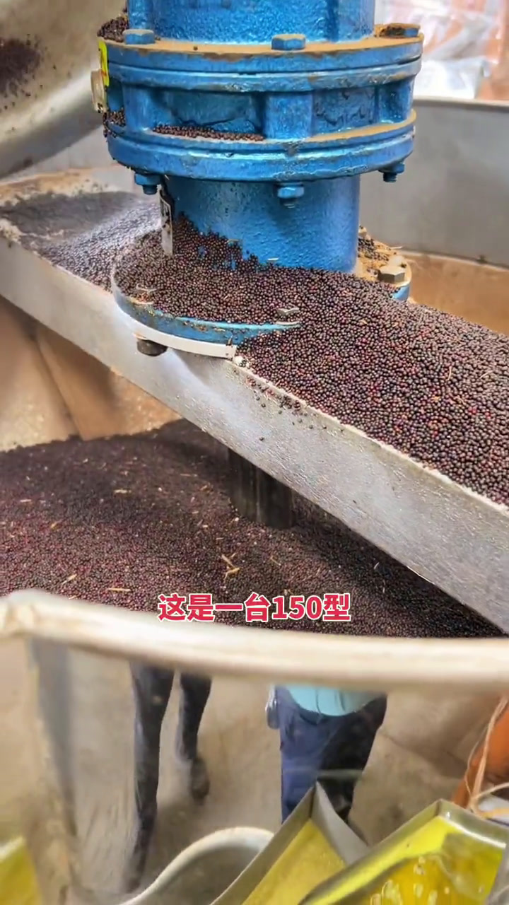 150型全自动螺旋榨油机热榨机时产量1400斤 150型榨油机 榨油坊 榨油机 三农 榨油