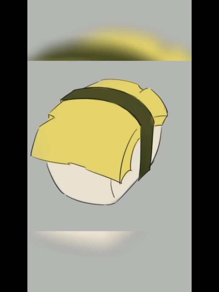 第75集|画画 绘画教程 寿司盛宴之鲑鱼子玉子烧寿司教程。板绘 绘画 厚涂 原画 绘画过程