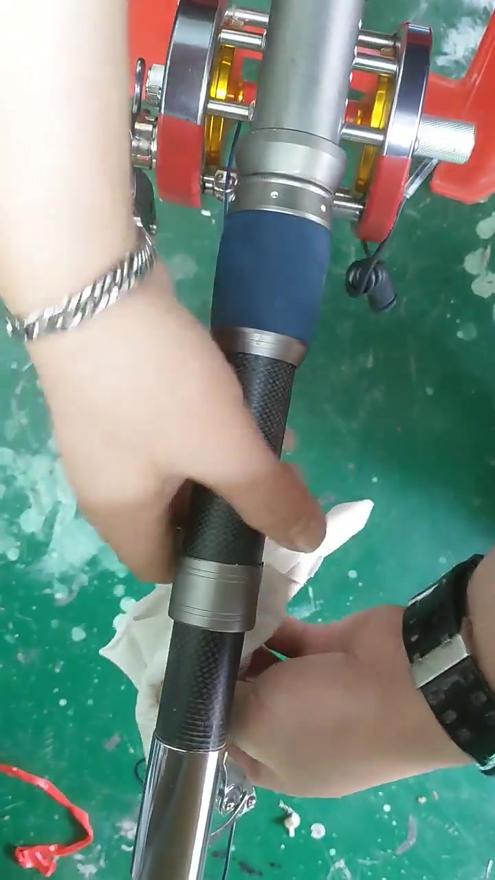 艾尼可可视钓鱼竿渔线的线的安装方法,安装美观不炸线