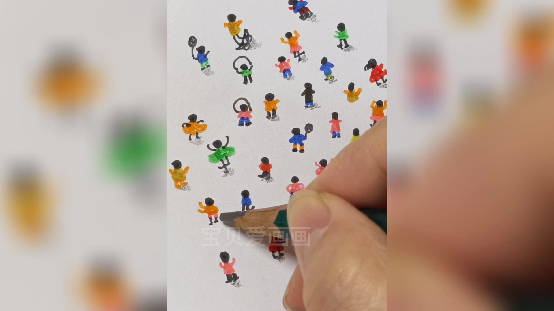 运动的人最快乐,一起画一幅简笔画《运动的人们》吧!