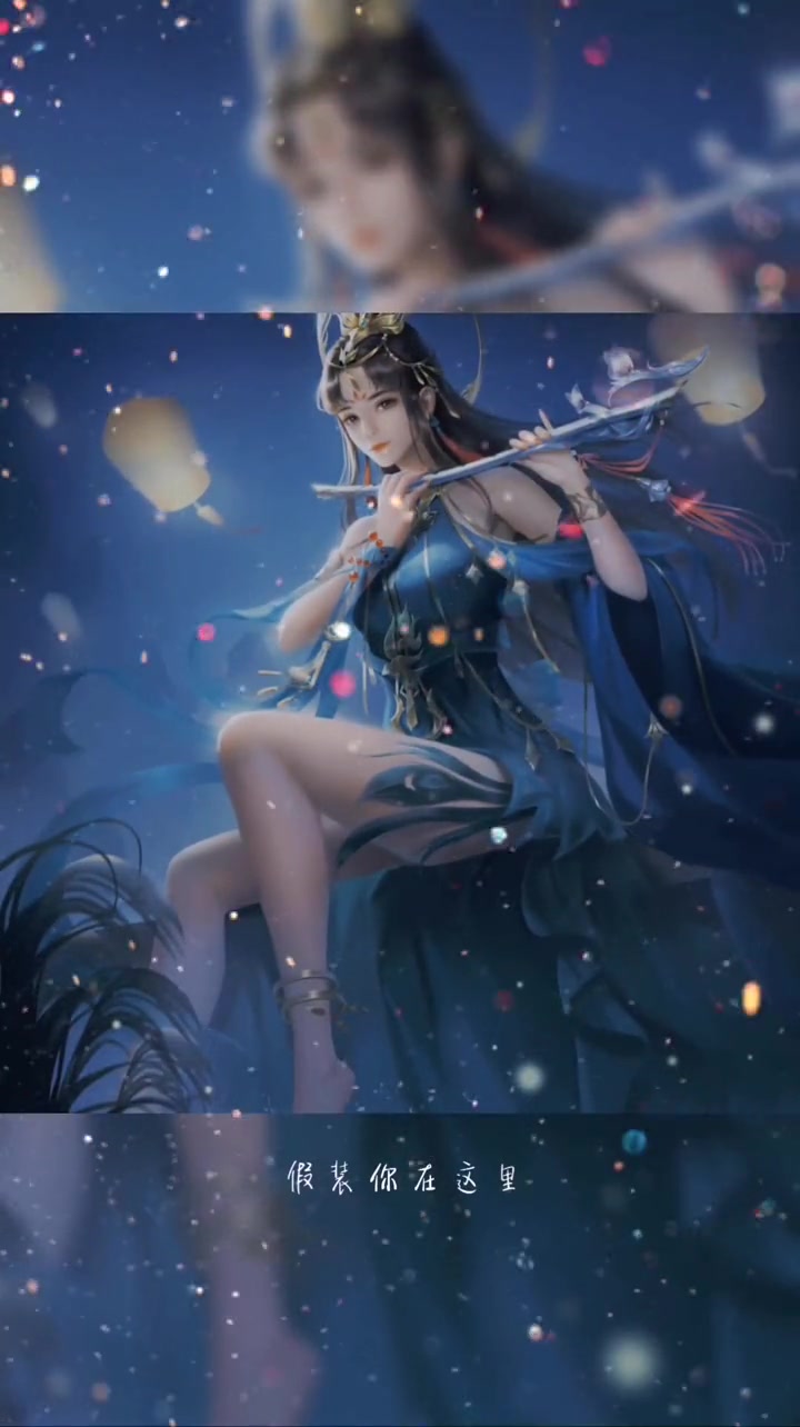 第17集|学生作业 游戏原画 是什么原因让鲤鱼纷纷游向女子?插画 原画 画画 二次元小姐姐