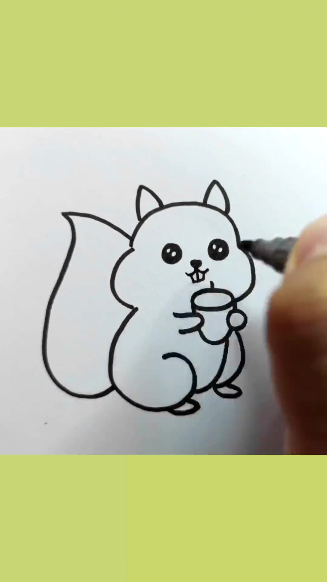 简单又可爱的小松鼠!松鼠 简笔画
