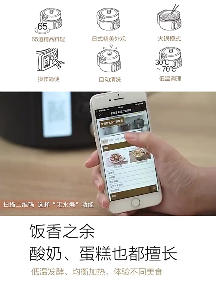 日本iris爱丽思家用小型汤锅压力锅