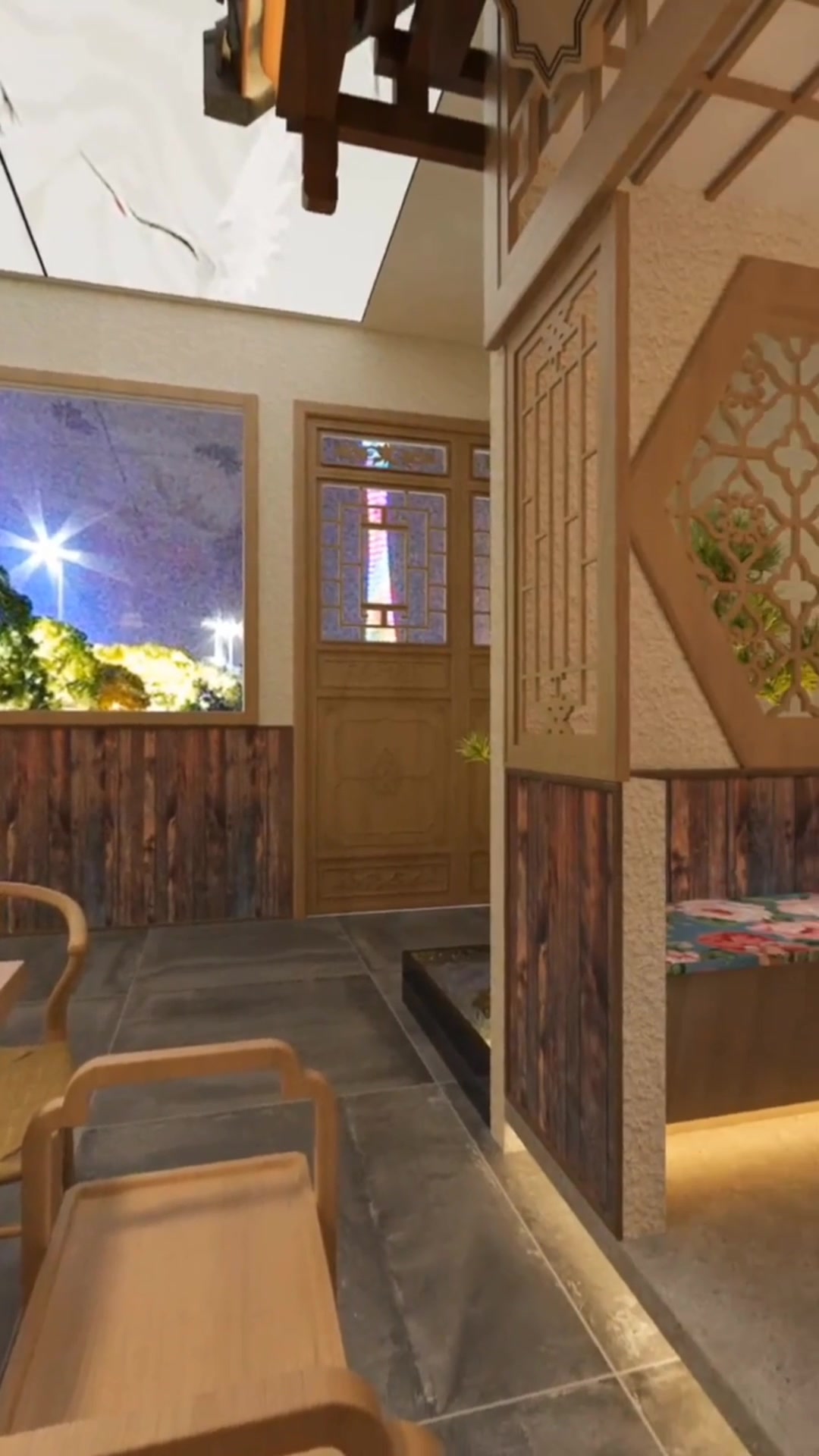 一镜到底东北土菜馆设计装修案例