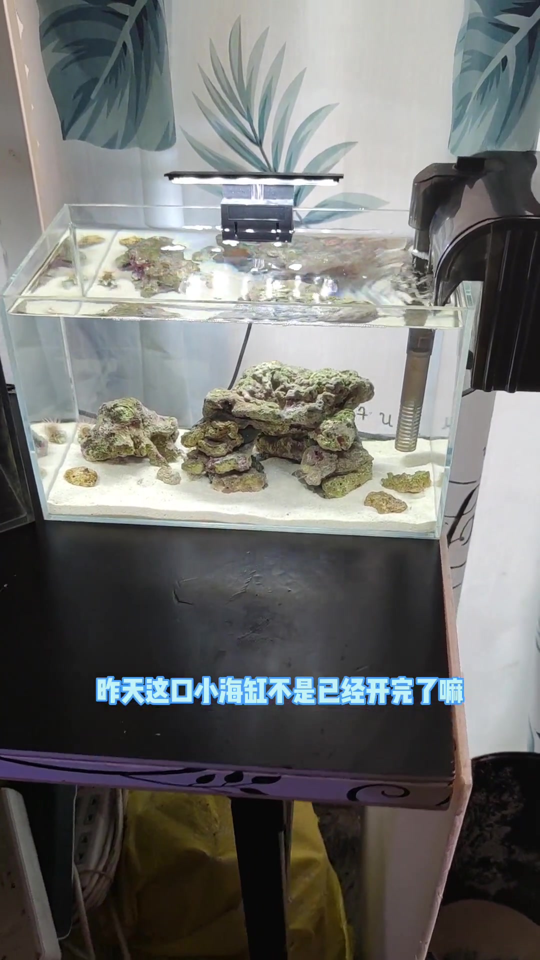 养鱼第48问,鱼缸开缸后如何贴背景纸?不想移动鱼缸不想放水那就用KT板吧,方便又实用 养鱼