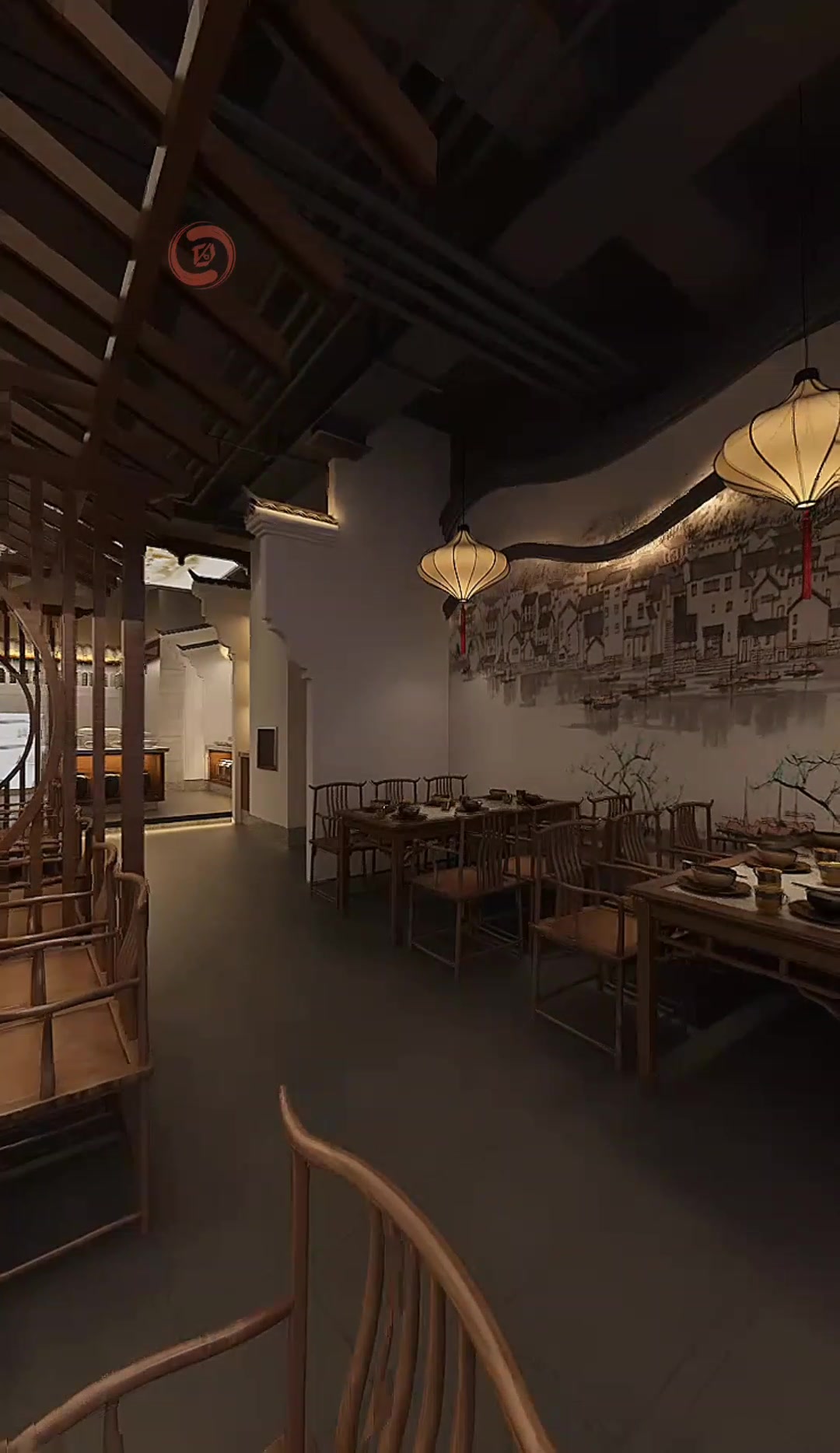 一镜到底农家土菜馆设计装修案例