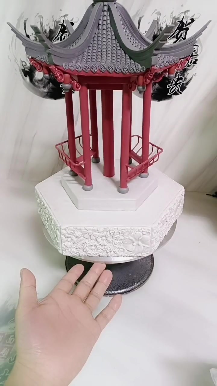 可以吃的国风翻糖蛋糕 翻糖 翻糖人偶 翻糖花卉 +小助手