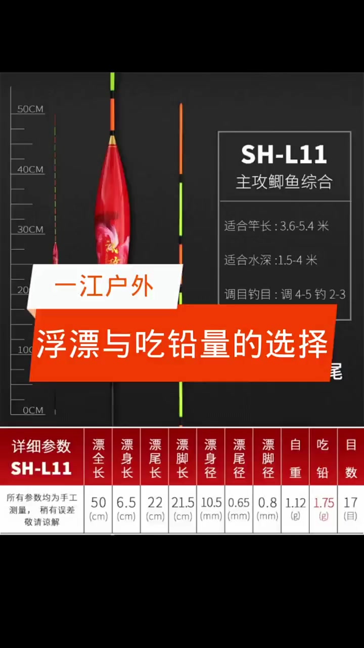 浮漂与吃铅量的选择