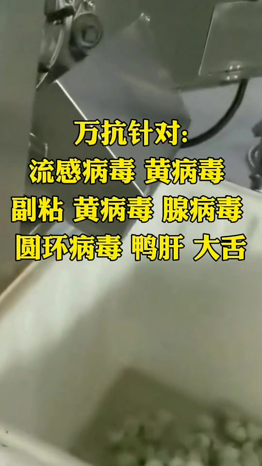 口服的八联抗体 目前鸭病及其复杂和难治,各种混感形式存在,单一的抗病毒药物很难达到理想的效