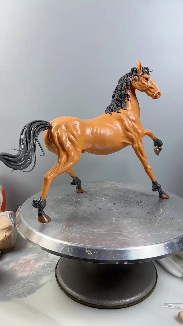 汗血宝马制作全过程 面塑 翻糖 花馍 +小助手