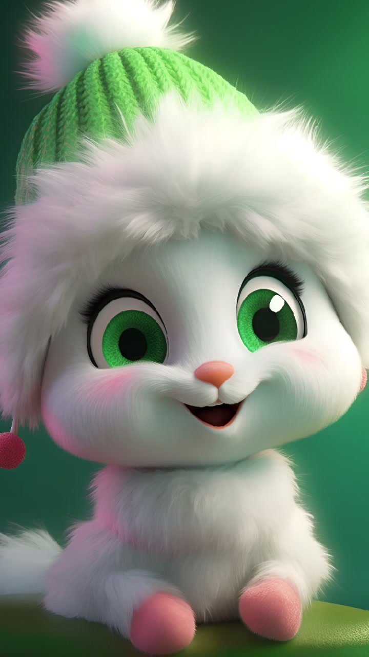 治愈系手机壁纸 可爱猫咪可爱兔图片高清素材