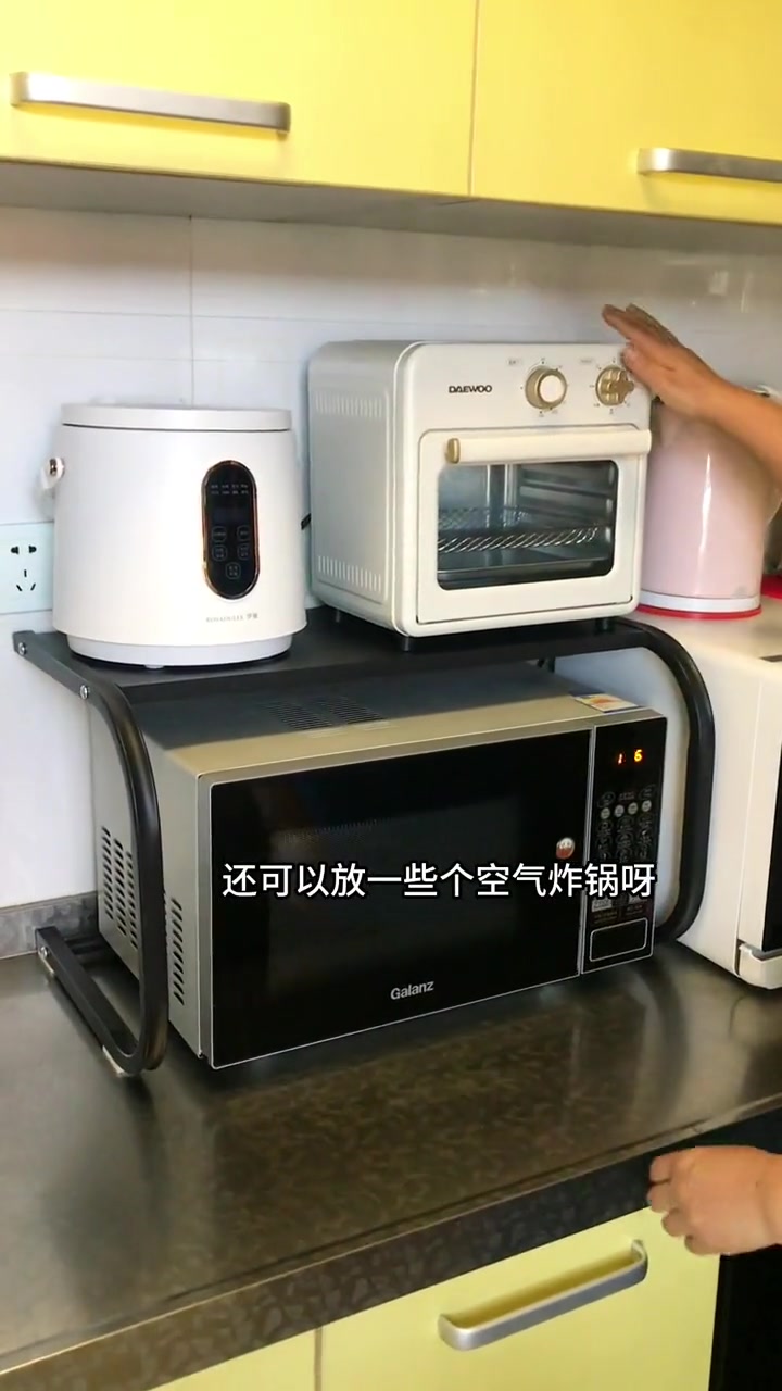 双层微波炉烤箱架子,成重好结实耐用 微波炉置物架 实用好物 厨房好物