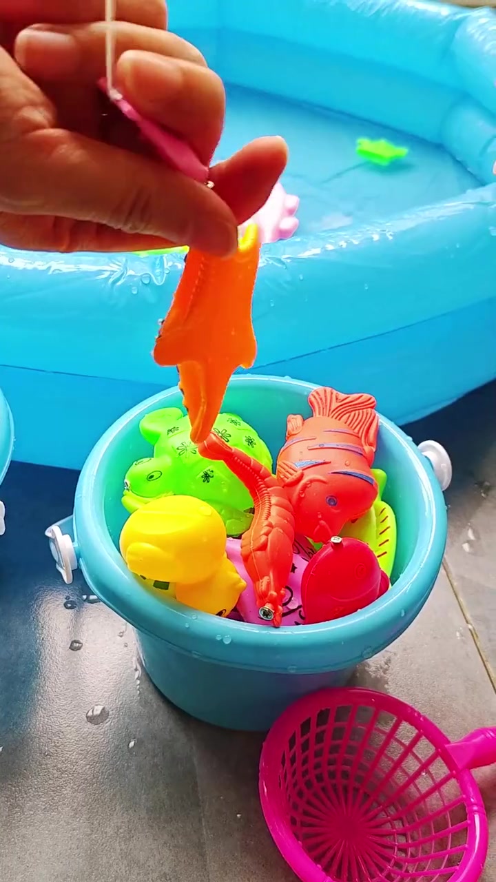 在家也能玩钓鱼游戏了 儿童钓鱼玩具 玩具 亲子互动 哄娃神器