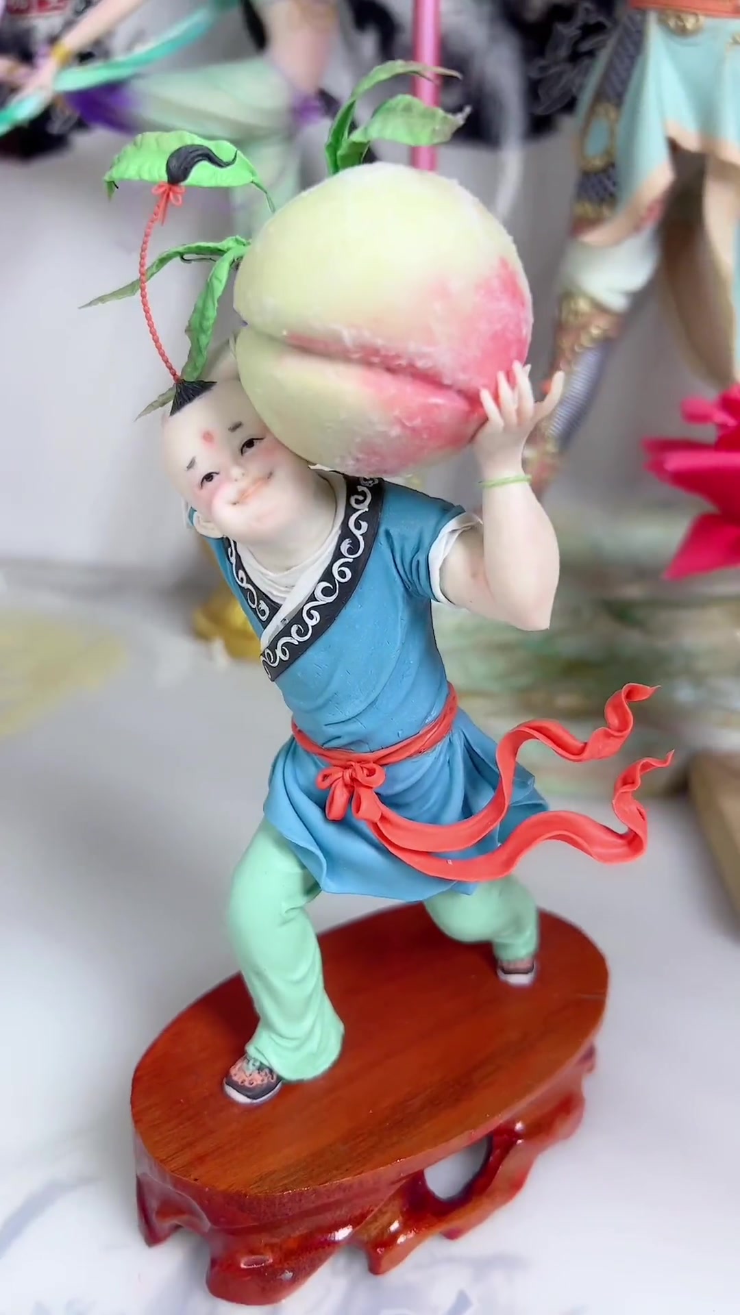 寿桃童子 面塑 翻糖 花馍 +小助手