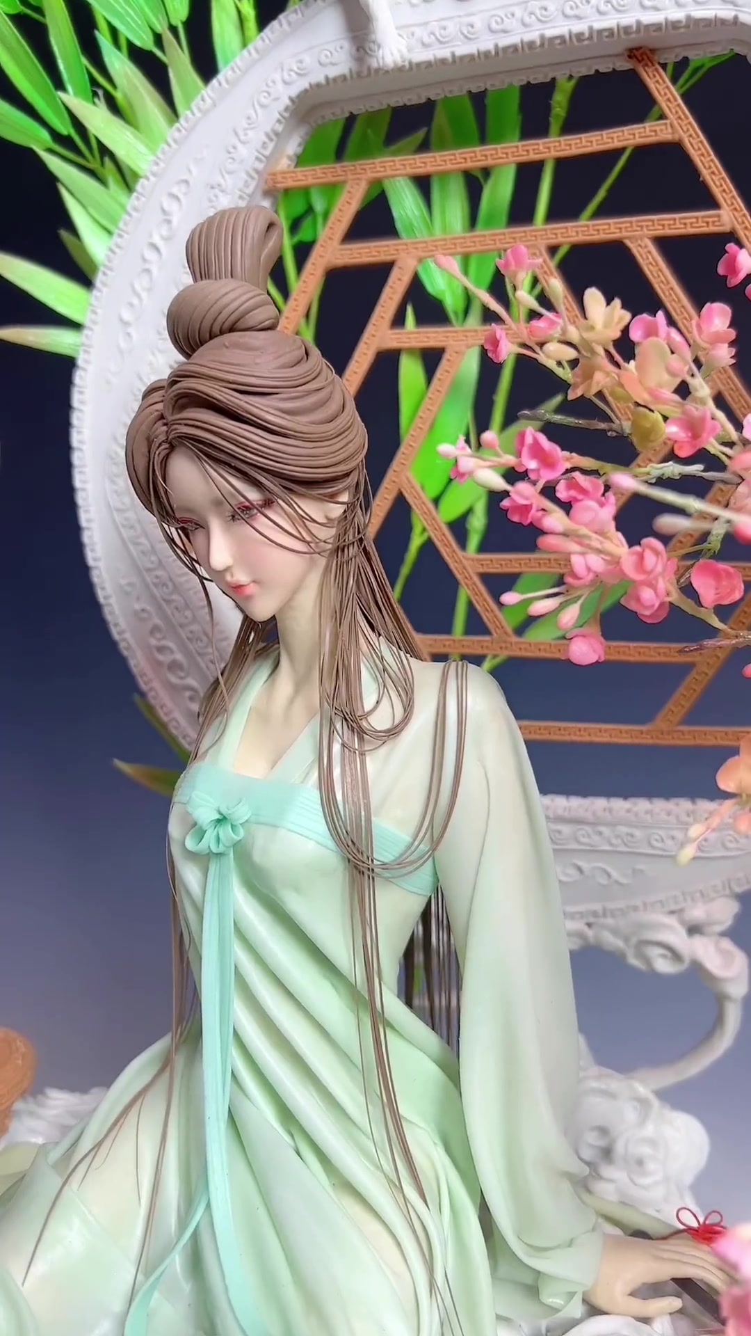 国风翻糖美人 翻糖蛋糕 面塑 花馍 +小助手