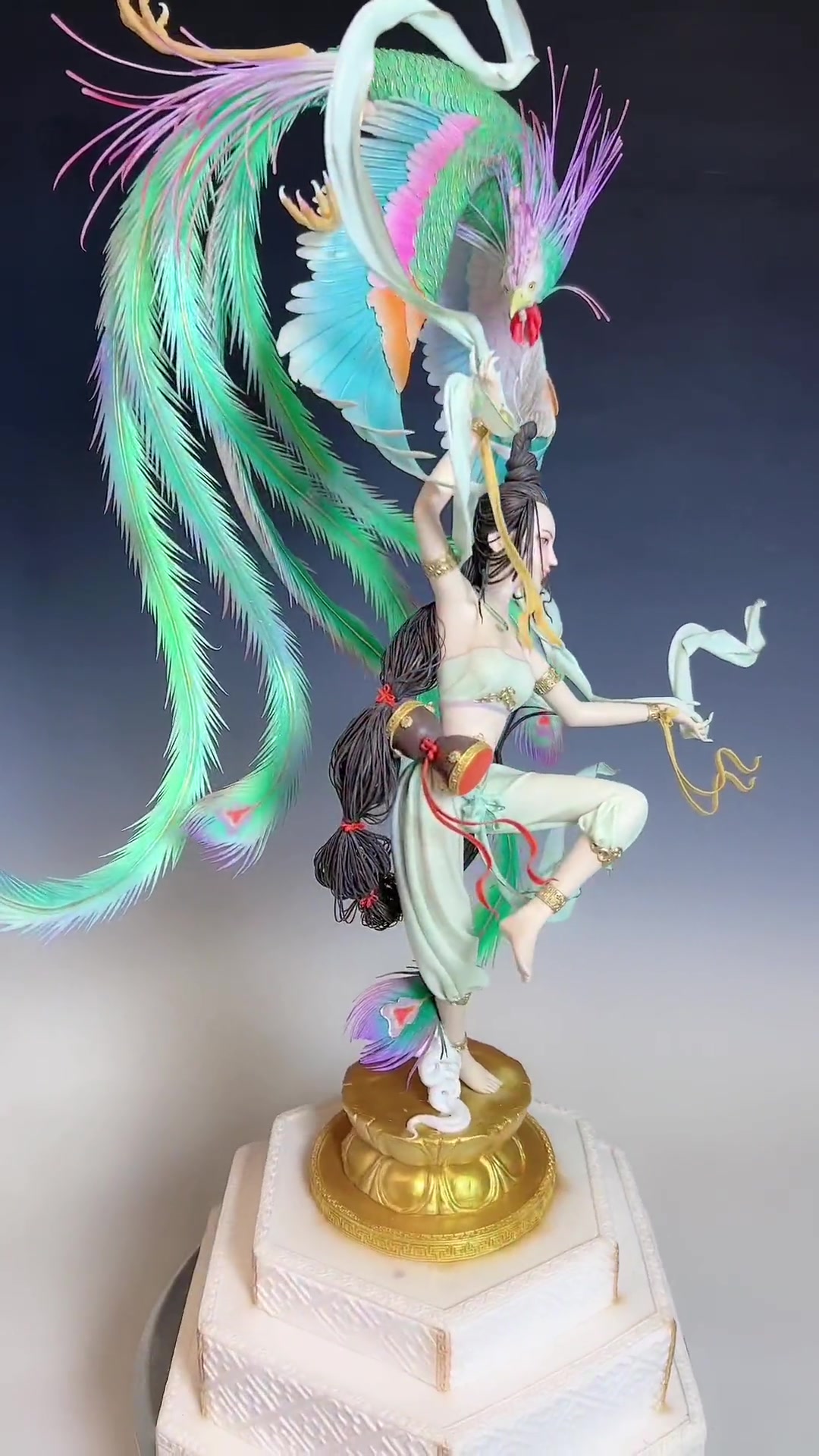 凤凰仕女 翻糖蛋糕 面塑 花馍 +小助手