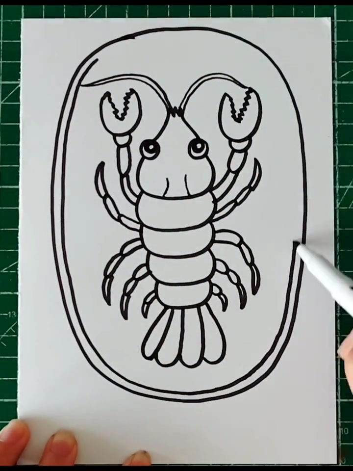 第209集|《麻辣龙虾》创意儿童画,龙虾简笔画,夏天必备 简笔画 儿童画 创意美术 麻辣小
