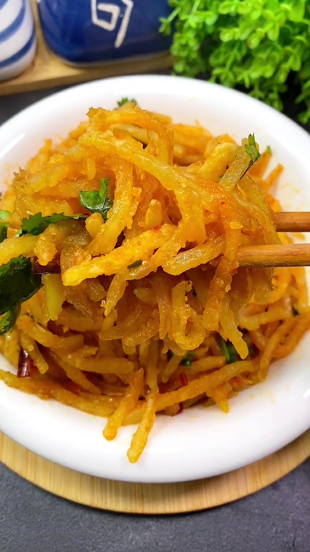 土豆丝这么做你尝试过么?真的很好吃哦 美食教程 每日美食分享