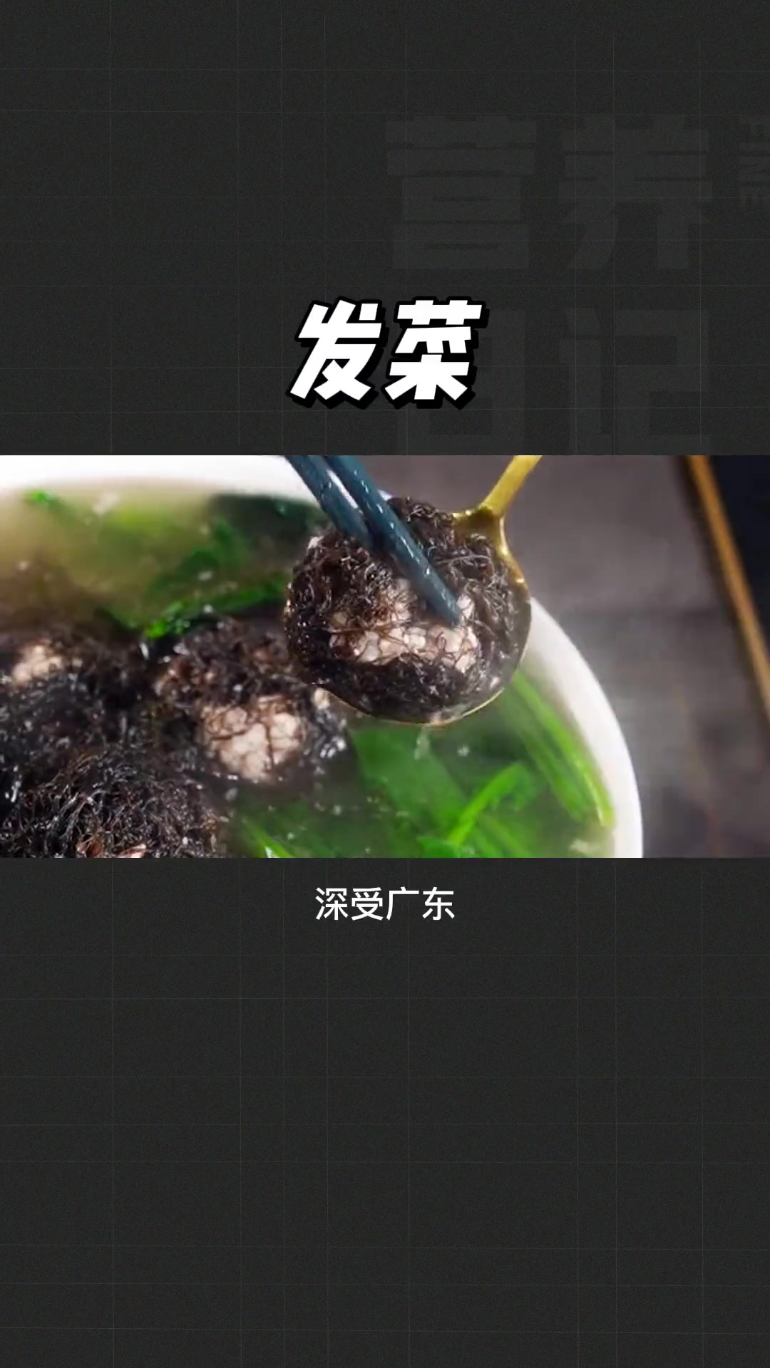 长得像头发一样的蔬菜你有见过吗 发菜 请用家乡话说出它的