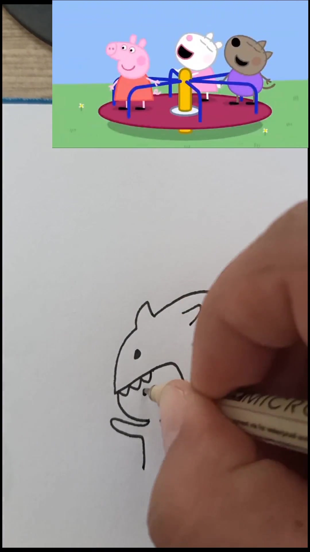 有谁想要这样的鲨鱼帽 简笔画 一学就会的简笔画 简笔画 教程