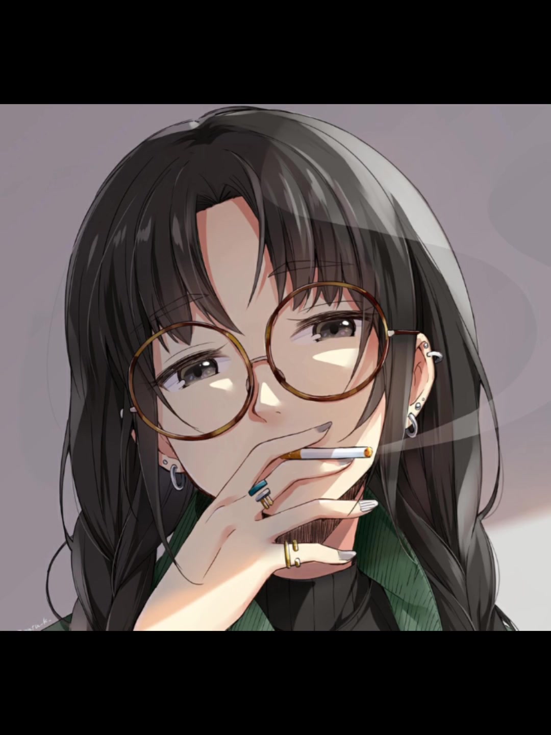 霸气黑暗的女生动漫头像