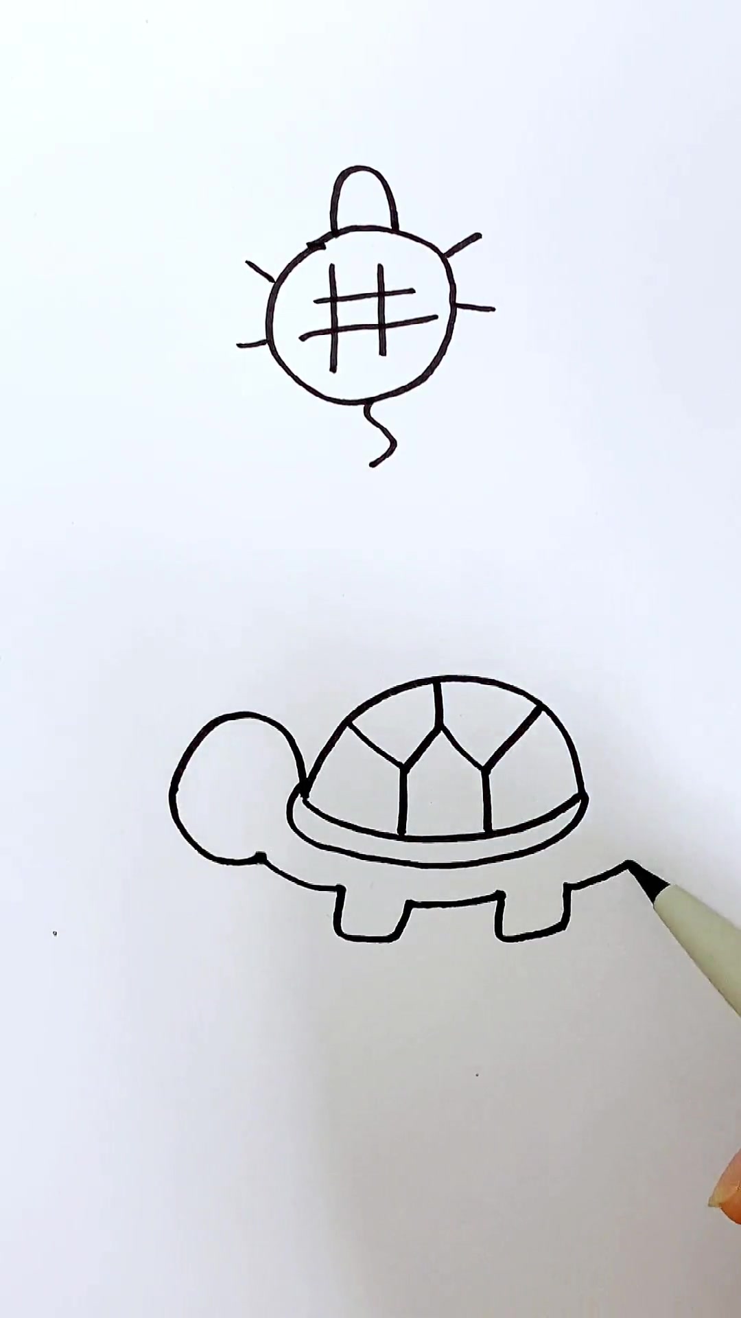 小乌龟这样画太简单了 简笔画 一起学画画 一学就会系列 儿童简笔画