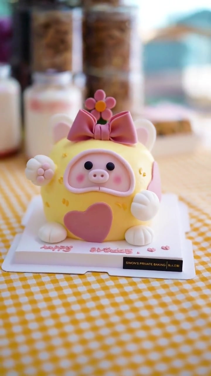 第95集|这是哪个小可爱想要的LULU猪?网红蛋糕 lulu猪 生日蛋糕 这也太可爱了吧