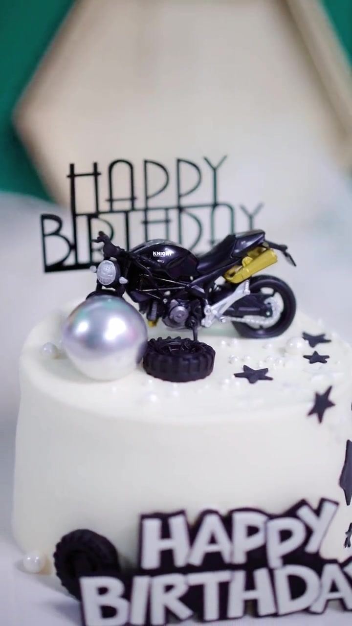 第91集|骑士 男孩的生日,当然要订一个 摩托车 生日蛋糕 啦!男孩蛋糕 人气蛋糕推荐