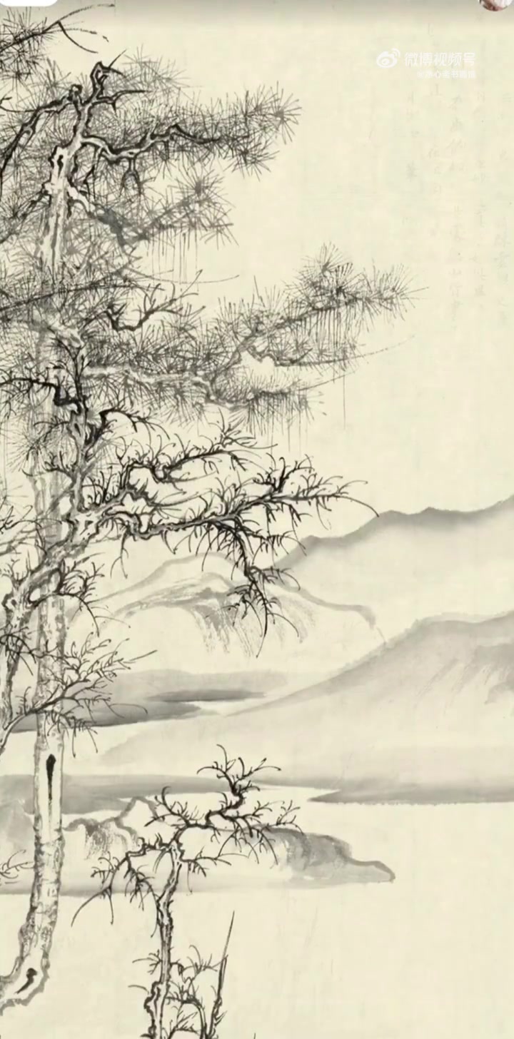 李成山水画临摹!
