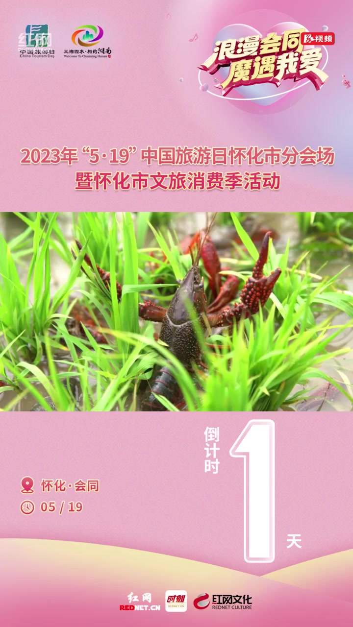 倒计时1天|魔芋爱上小龙虾 5·19中国旅游日怀化分会场带你一站式逛吃!